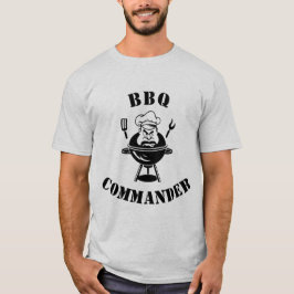 Camiseta Comandante do churrasco T-Shirt - Presente no Dia 