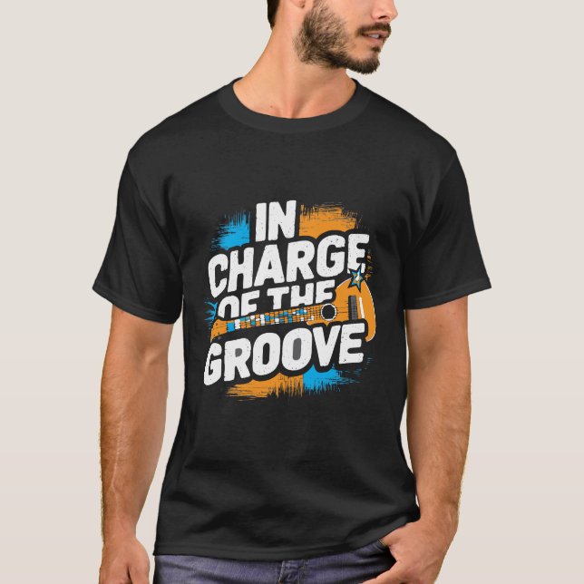 Camiseta Comandante do Groove - Tee Engraçado para Chefe do (Frente)