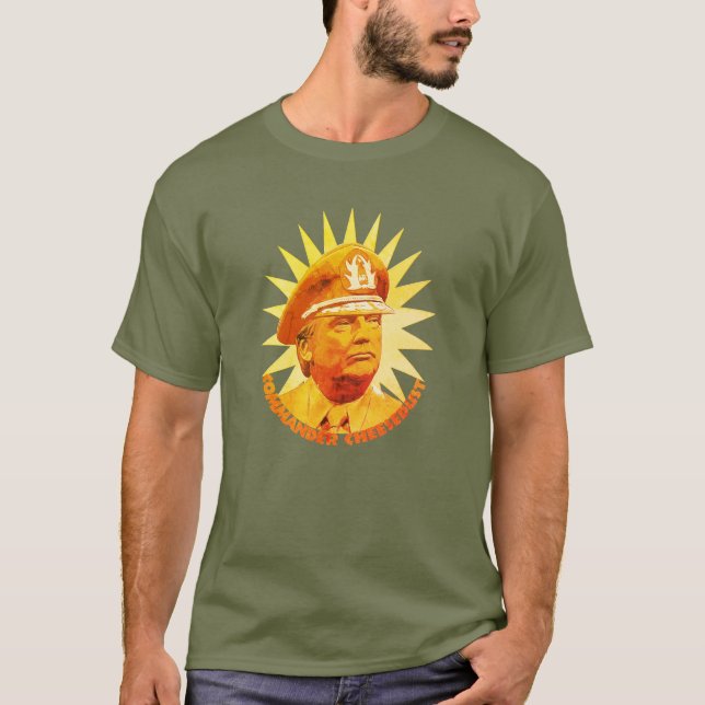 Camiseta Comandante em T-Shirt de Queijo (Frente)