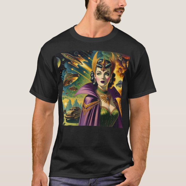 Camiseta Comandante Espacial Retro (Frente)