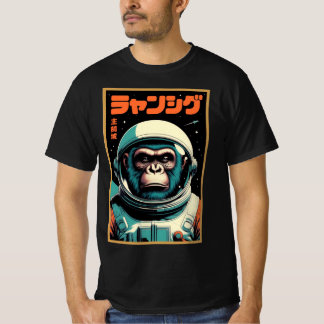 Camiseta Comandante Macaco – Explorador Espacial Retro Futu