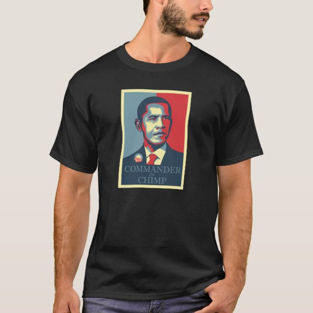 Camiseta Comandante no chimpanzé (Frente)