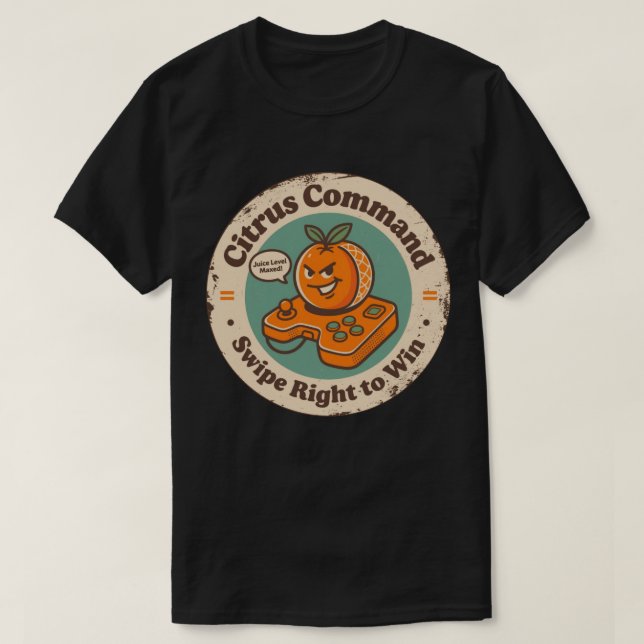 Camiseta Comando Citrus Esfrega Direito Para Ganhar Laranja (Frente do Design)
