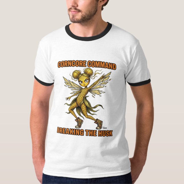 Camiseta Comando Corncore Quebrando a Casca (Frente)