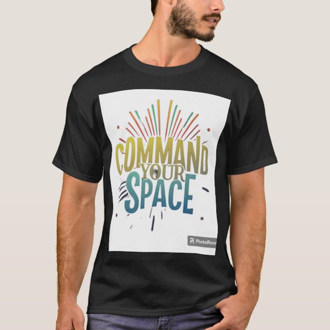 Camiseta Comando do seu espaço (Frente)