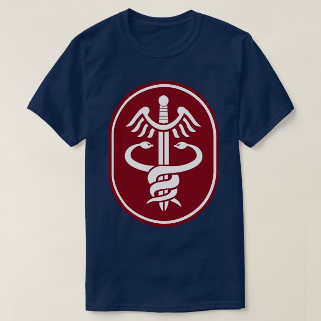 Camiseta Comando Médico dos Estados Unidos SSI com Txt (Frente do Design)