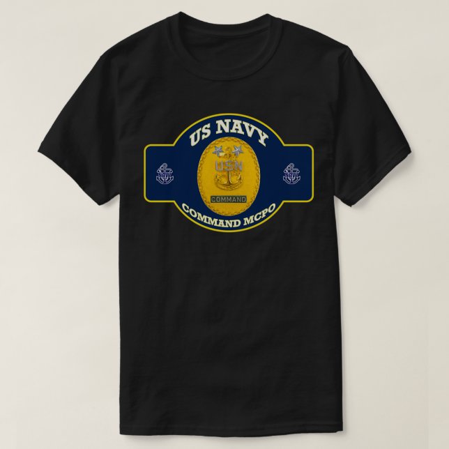Camiseta Comando Mestre Chefe Sub-Oficial Crachá Shield Pu (Frente do Design)