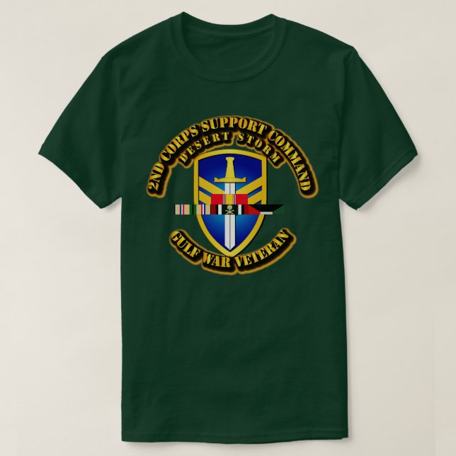 Camiseta Comando segundo Corps Support w DS SVC Faixas (Frente do Design)