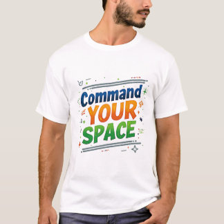 Camiseta Comando Seu Espaço cita design de t-shirt