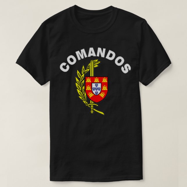 Camiseta Comandos especiais portugueses (Frente do Design)
