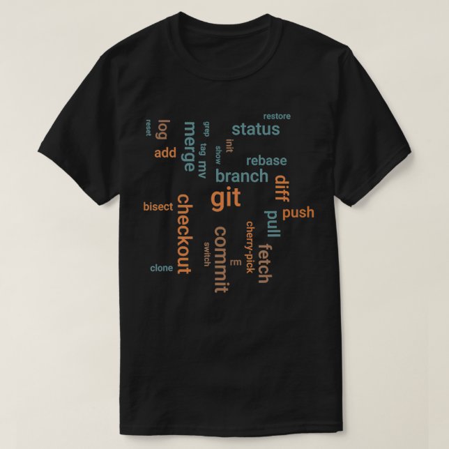 Camiseta Comandos Git engenheiros javascript (Frente do Design)