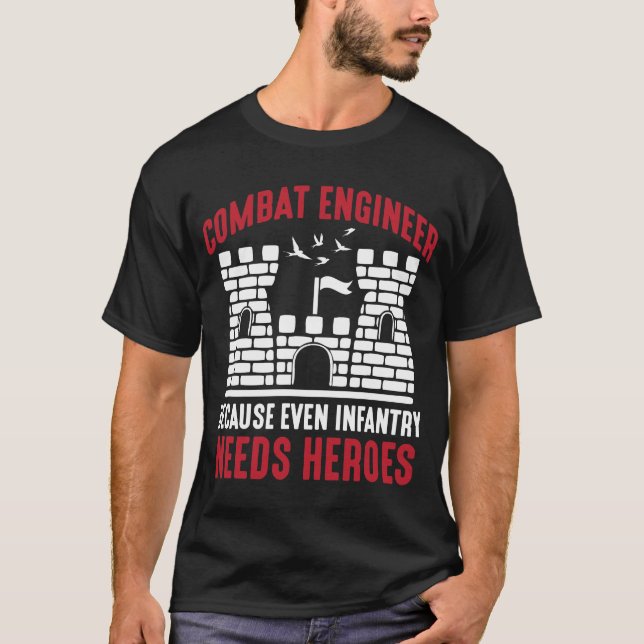 Camiseta Combate à Infantaria de Engenharia do Exército Her (Frente)