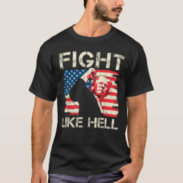 Camiseta Combate ao Trump Americano Mais Forte 2024