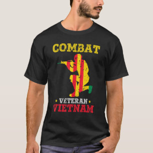 Camiseta Combate ao Vietnã aposentado Patriótico