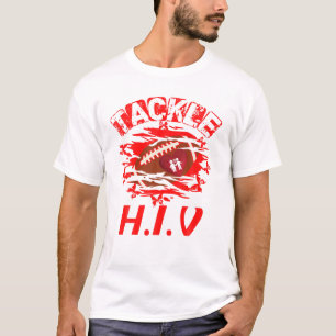 Camiseta Combate ao VIH SIDA Dia da Consciência Futebol Bal