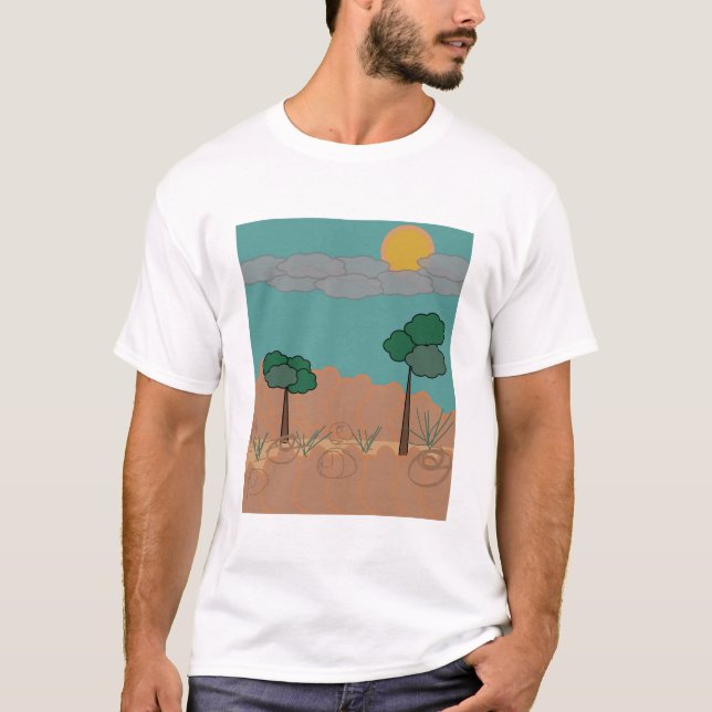 Camiseta Combate às tempestades de areia e poeira (Frente)