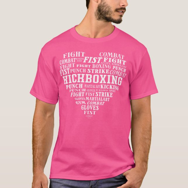 Camiseta Combate De Artes Marciais E Kickboxer (Frente)