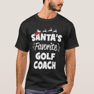 Camiseta Combate de Natal do treinador de golfe favorito do