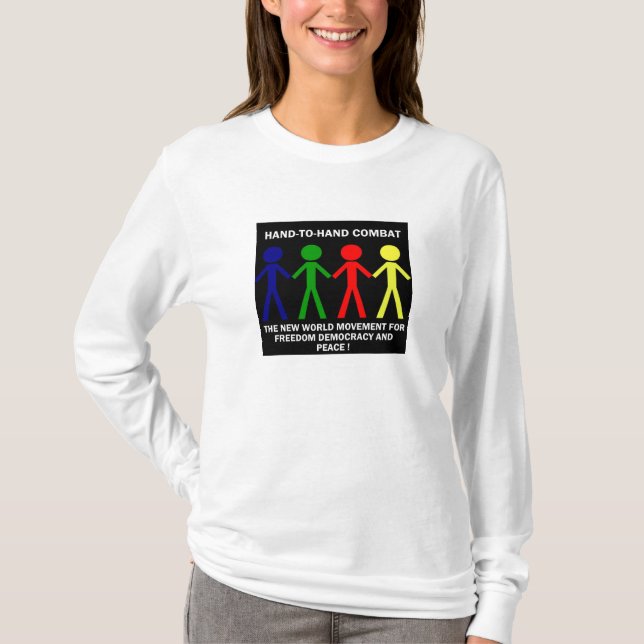 CAMISETA COMBATE MÃO-T0-MÃO... (Frente)
