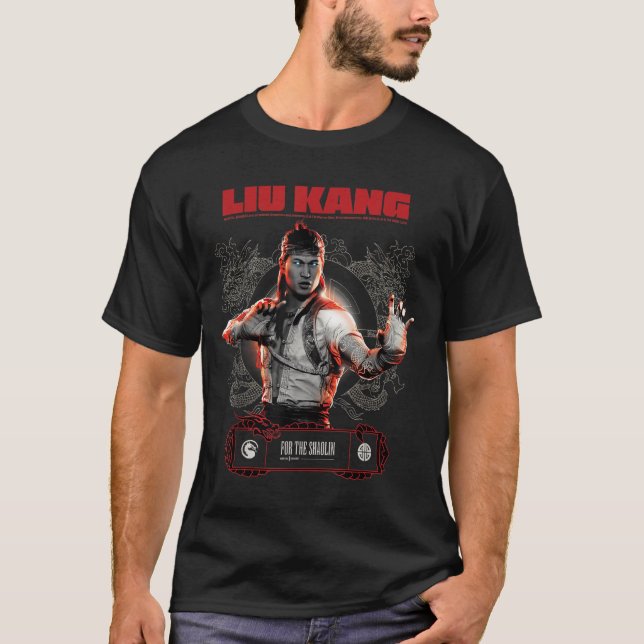 Camiseta Combate Mortal Merch Liu Kang Para O Shaolin (Frente)