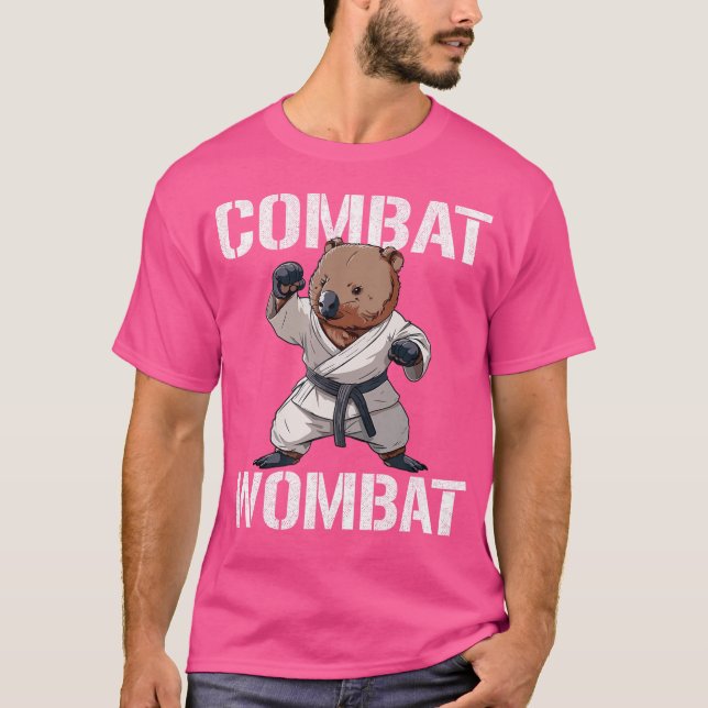 Camiseta Combate Wombat Aussie Australian Wombat (Frente)