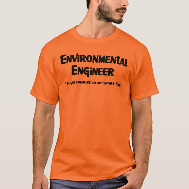 Camiseta Combate Zombie Engenheiro Ambiental (Frente)