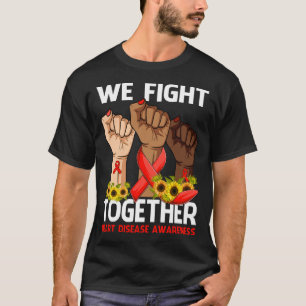 Camiseta Combatemos juntos a consciência das doenças cardía