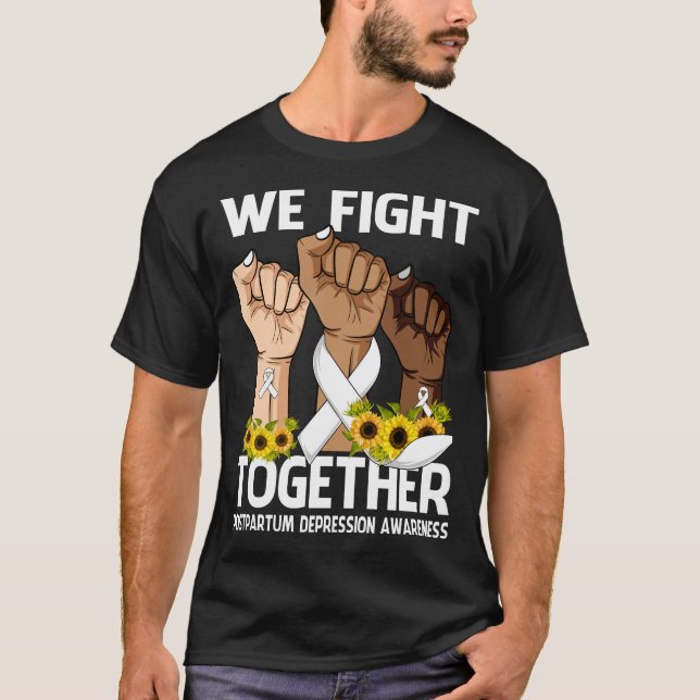 Camiseta Combatemos juntos a DEPRESSÃO PÓS-PARTUM SENSIBILI (Frente)