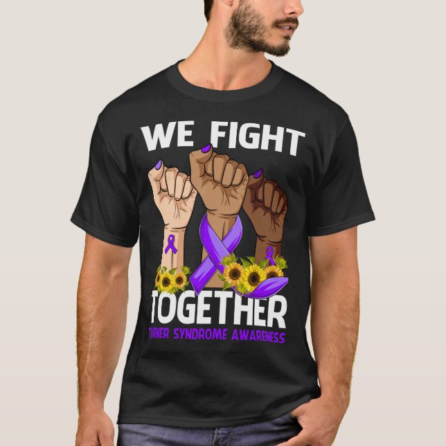 Camiseta Combatemos juntos a SÍNDROME DO TURNER SENSIBILIZA (Frente)