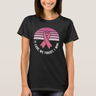 Camiseta Combatemos Que Ganhei Sobrevivência Do Câncer Da M