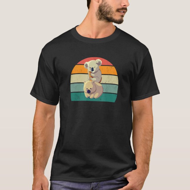 Camiseta combatente animal da austrália marsupial australia (Frente)