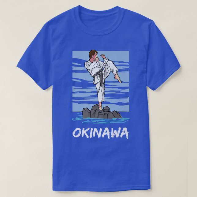 Camiseta Combatente do Karate no Japão (Frente do Design)