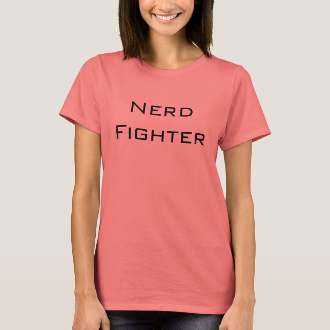 Camiseta Combatente do nerd (Frente)