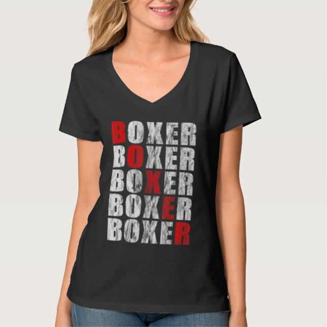 Camiseta Combatentes De Boxer De excelentes Para Treinament (Frente)