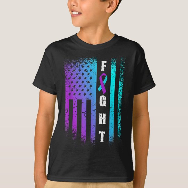 Camiseta Combater a Consciência Americana para a Prevenção  (Frente)