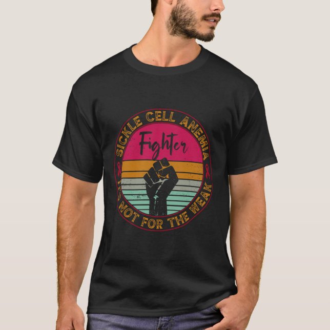 Camiseta Combater a Consciência da Anemia das Células Falsi (Frente)