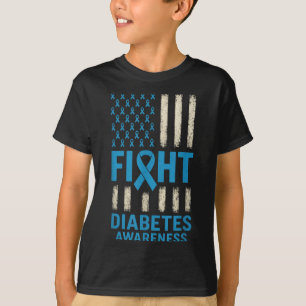 Camiseta Combater a Consciência da Diabetes - T1d Suporte U