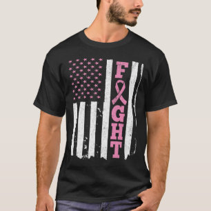 Camiseta Combater a Consciência do Cancer de Sinalizador Am