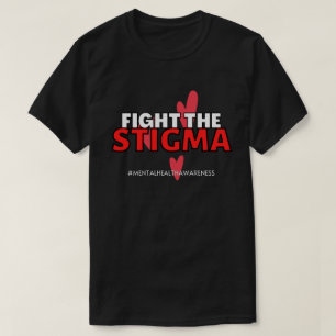 Camiseta Combater a Consciência e o Suporte da Saúde Mental