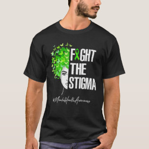 Camiseta Combater A Consciência Mental Do Estigma