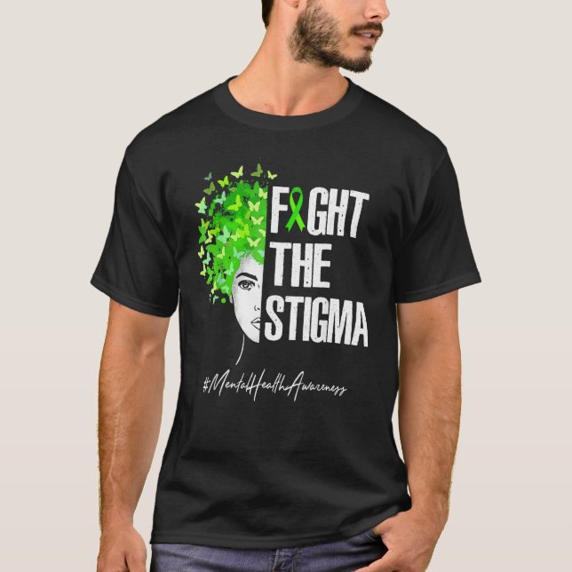 Camiseta Combater A Consciência Mental Do Estigma (Frente)