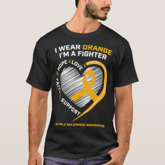 Camiseta Combater a esclerose múltipla proporciona conscien