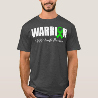 Camiseta Combater a Guerra Verde da Consciência Mental Esti