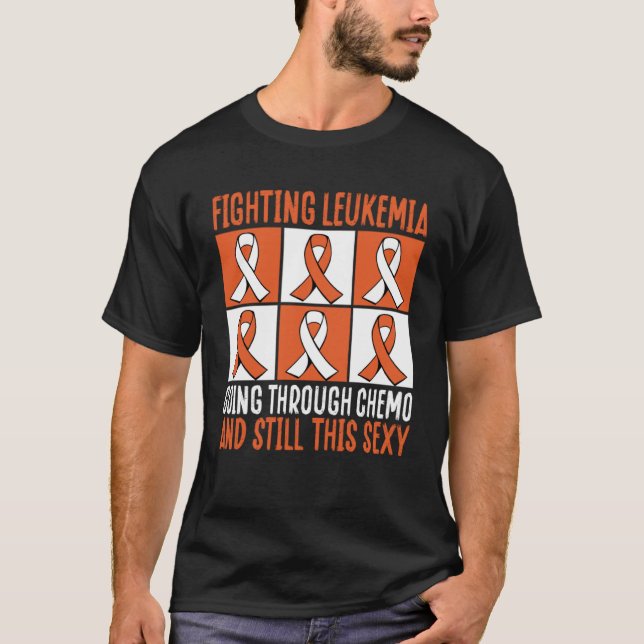 Camiseta Combater A Leucemia Atravessando A Quimioterapia E (Frente)