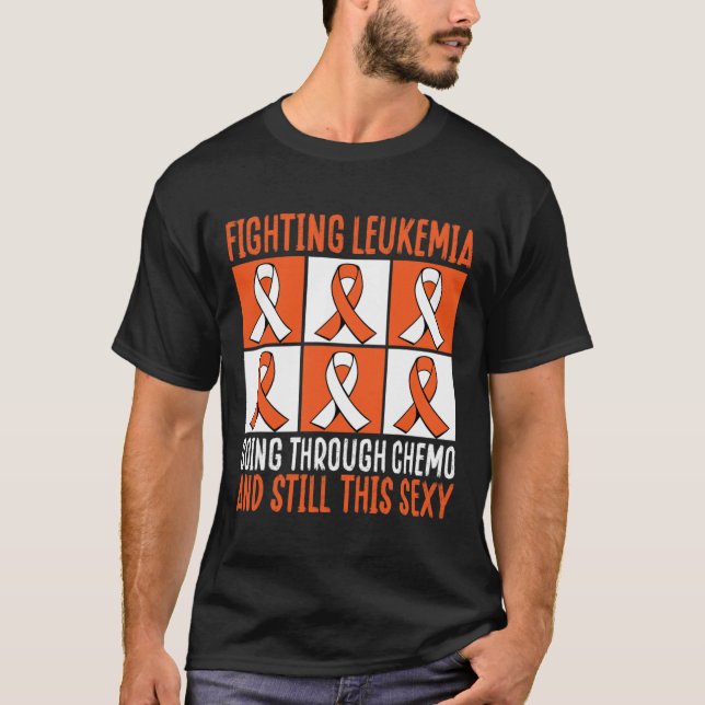 Camiseta Combater A Leucemia Atravessando A Quimioterapia E (Frente)