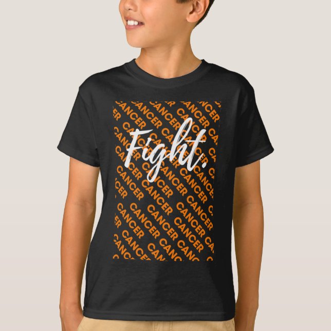 Camiseta combater a leucemia, em conjunto com a sensibiliza (Frente)