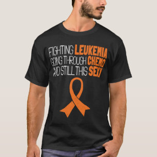 Camiseta Combater A Leucemia Passando Pela Quimioterapia Ai