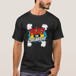 Camiseta Combater a Oligarquia Justiça Social Pare Esmagar 