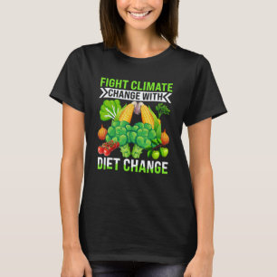 Camiseta Combater as Alterações Climáticas com Mudança de D