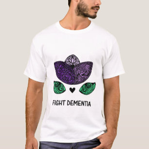 Camiseta Combater Demência Heimerheimer Flor Desenhada Mand